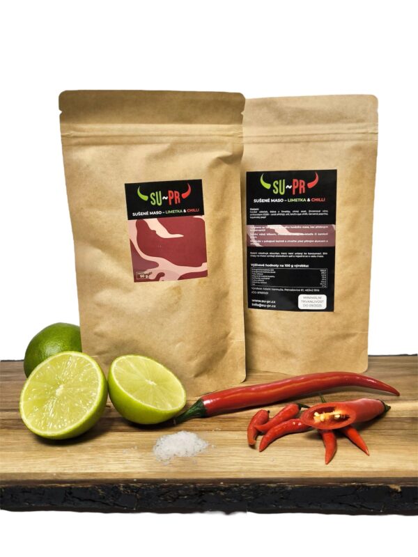 Sušené maso - Limetka & chilli 50 g